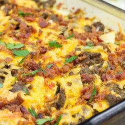 Overnight Sausage Egg Breakfast Casserole