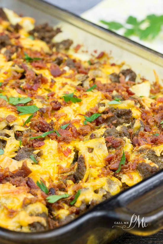 Overnight Sausage Egg Breakfast Casserole » Call Me PMc