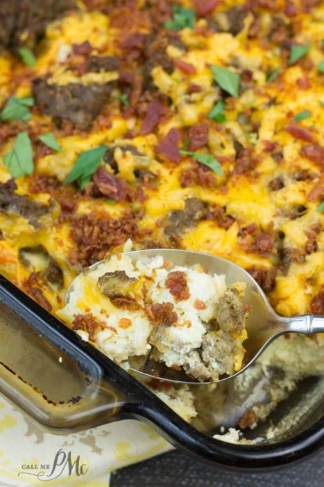 Overnight Sausage Egg Breakfast Casserole