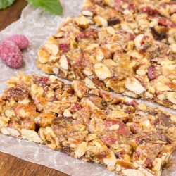 Salted Caramel and Blueberry Almond Snack Bars