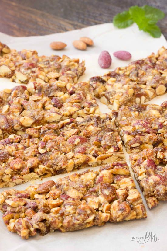 Homemade Salted Caramel and Blueberry Almond Snack Bars recipe - save money and time and make these easy granola bars at home. 