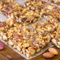 Salted Caramel and Blueberry Almond Snack Bars