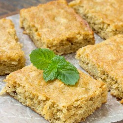 homemade peanut butter oatmeal breakfast blondies