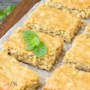 Peanut butter breakfast blondies