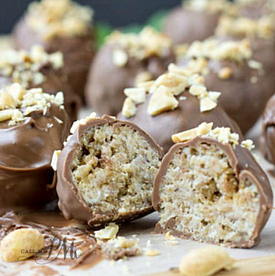 Chocolate Coated Banana Bread Cake Balls