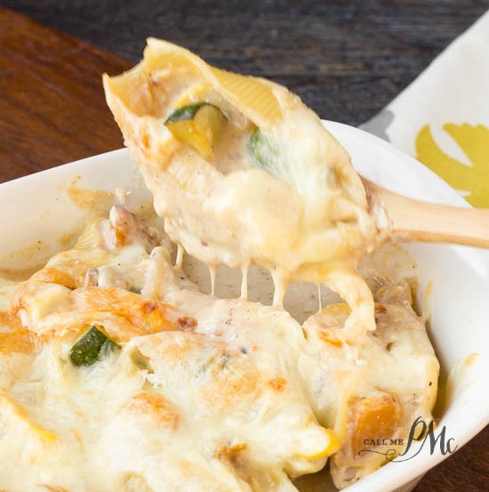 3 Squash Ricotta Stuffed Shells Casserole Recipe