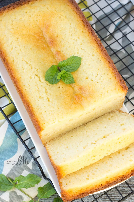 buttery pound cake made with ricotta cheese.