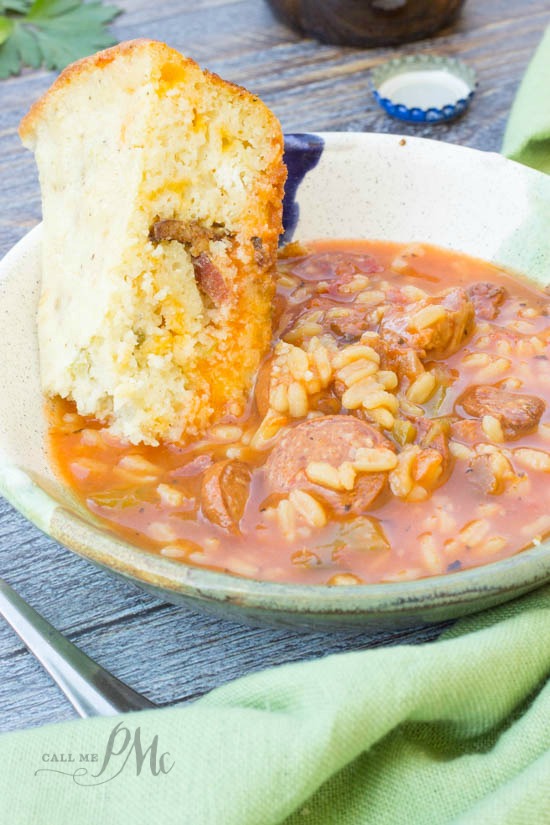 Green Chile Bacon Cornbread 