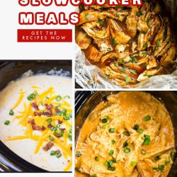 25+ Slowcooker Meals for Busy Weeknights - a whole catalog of slow cooker meals rounded up in one place! Get these easy recipes, they're easier than takeout!