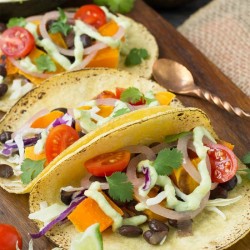 bean and squash tacos.