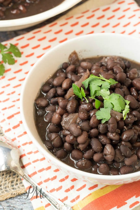 Easy Slow Cooker Black Beans 3w