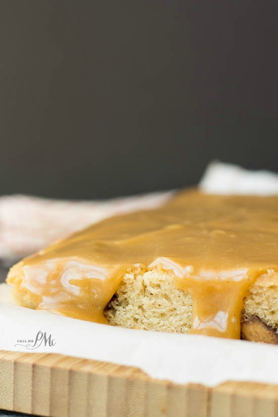  Dessert squares with frosting.