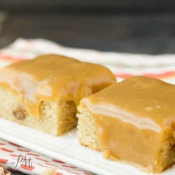 loaded peanut butter cup peanut butter blondies with peanut butter frosting