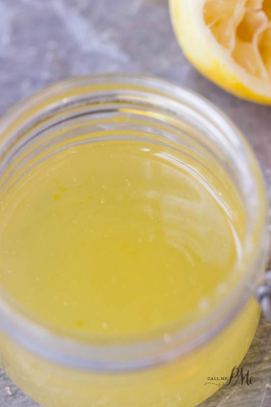 lemon sauce in a glass jar