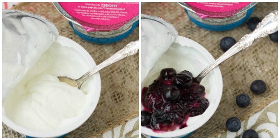 Greek Yogurt Mix Ins - 1-Up Your Cup with easy add ins for a quick breakfast or snack