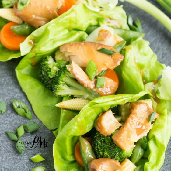 Asian Tilapia Lettuce Wraps