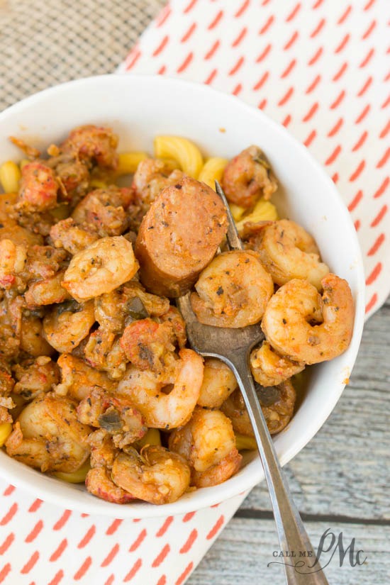 New Orleans Sausage Shrimp Crawfish Pasta recipe has just the right amount of cajun spice. It's full of crawfish, shrimp and spicy sausage. 