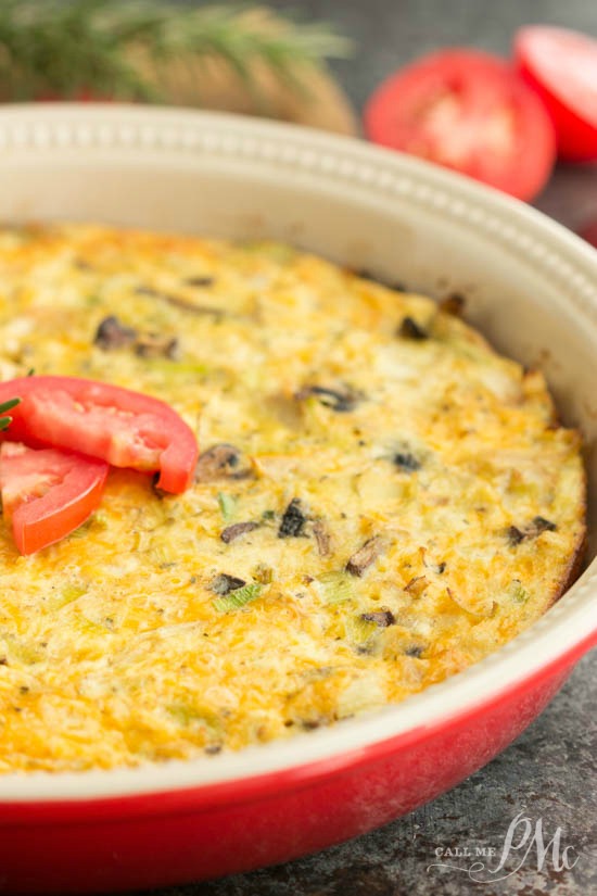 Sauteed Cauliflower Mushroom Leek Crustless Quiche Sauteed Cauliflower Mushroom Leek Crustless Quiche