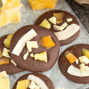 Tropical Dried Fruit Chocolate Bites
