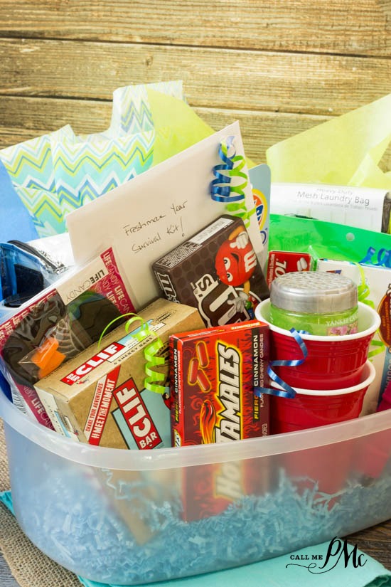 Check out this super easy Freshman College Survival Kit Ideas!  