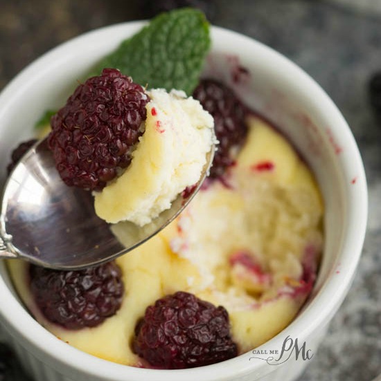 BAKED BLACKBERRY RICOTTA CHEESECAKE