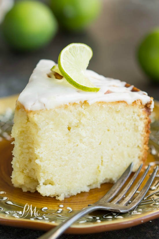 Scratch-made Key Lime Pound Cake Recipe with Key Lime Glaze 