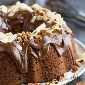 CHOCOLATE PRALINE BUNDT CAKE