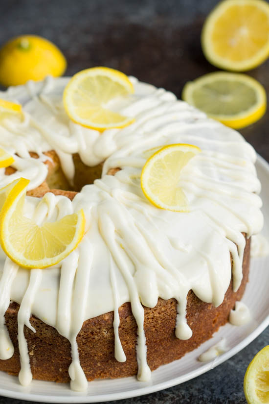 lemon pound cake recipe with lemon glaze and lemon garnish lemon pound cake recipe with lemon glaze