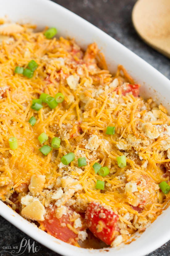 Cheesy Tomato Casserole #easy #vegetables #quick #dinner #sidedish 