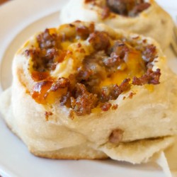 Dutch Oven Sausage Breakfast Pinwheels recipe