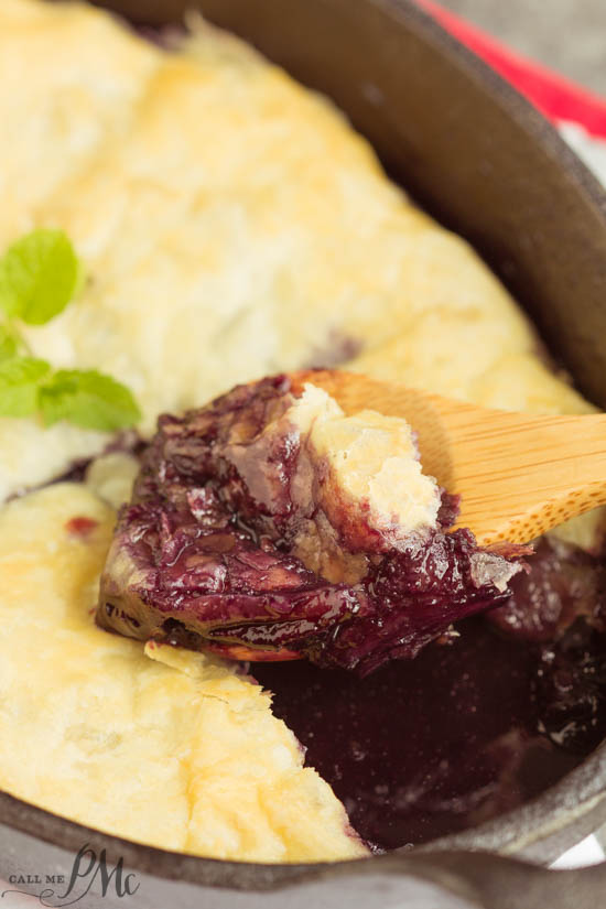 3 Ingredient Blueberry Puff Pastry Cobbler 