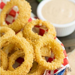 Oven Fried Onion Rings 