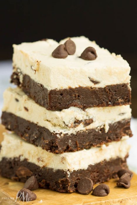 Cookie Dough Frosted Brownies