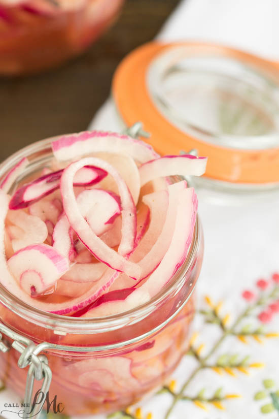 A delicious, no cook recipe that takes minutes to prepare, No Cook Pickled Red Onions are a versatile condiment that adds flavor to just about everything.