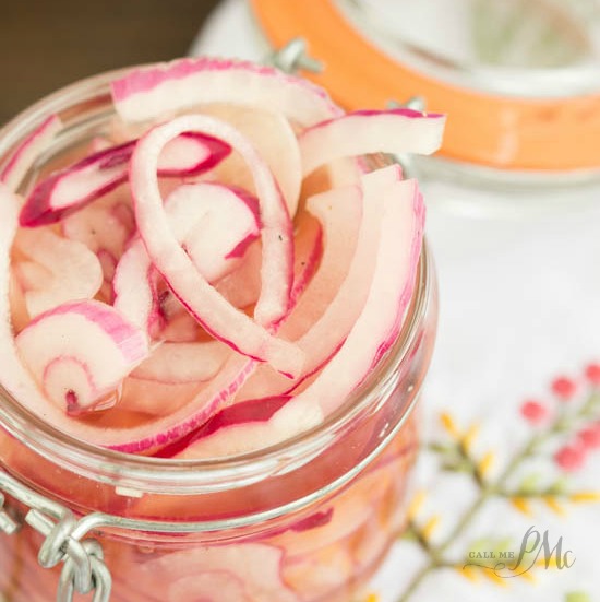 No Cook Pickled Red Onions