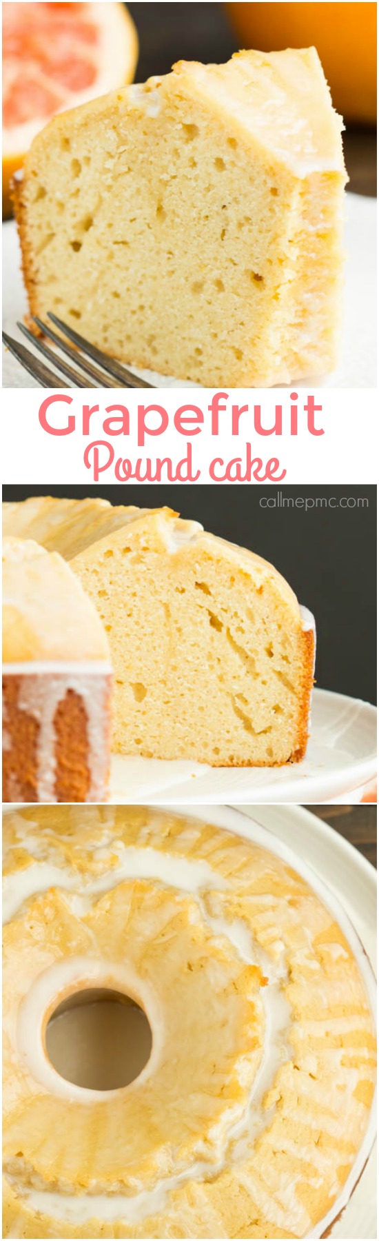 Ruby Red Grapefruit Pound Cake 