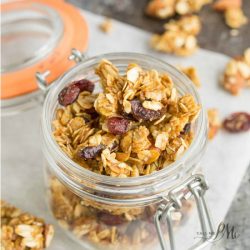 Dried Cherry Almond Granola Clusters