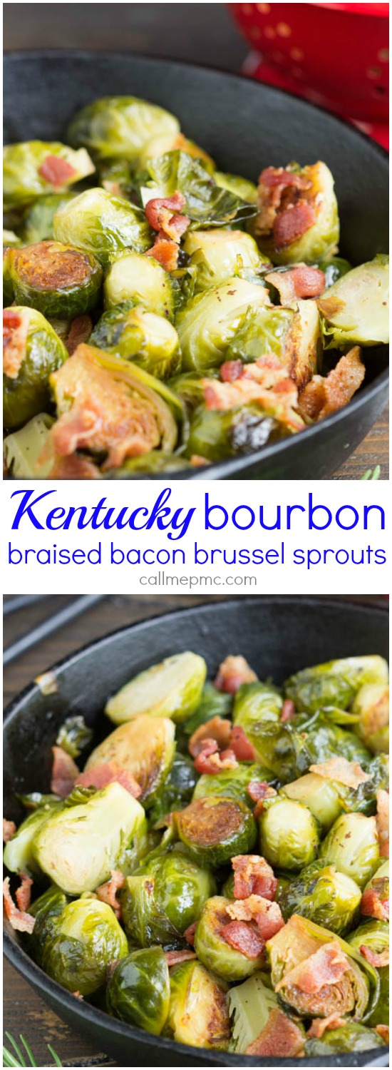 Kentucky Bourbon Braised Bacon Brussel Sprouts   