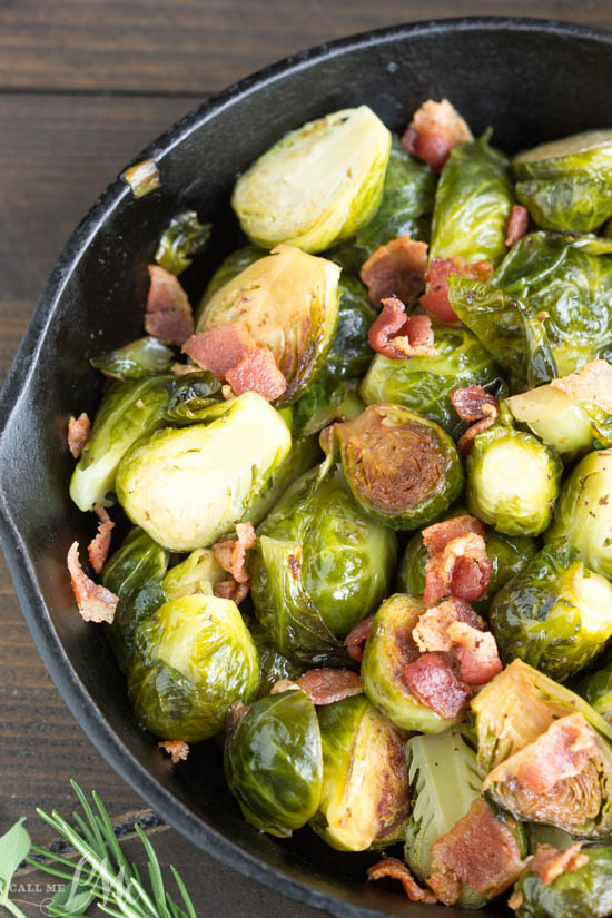 Kentucky Bourbon Braised Bacon Brussel Sprouts  