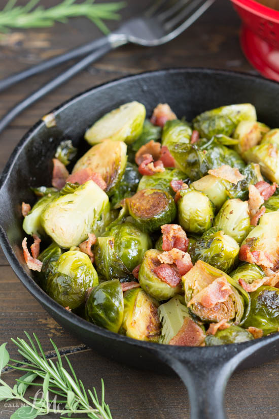 Kentucky Bourbon Braised Bacon Brussel Sprouts  