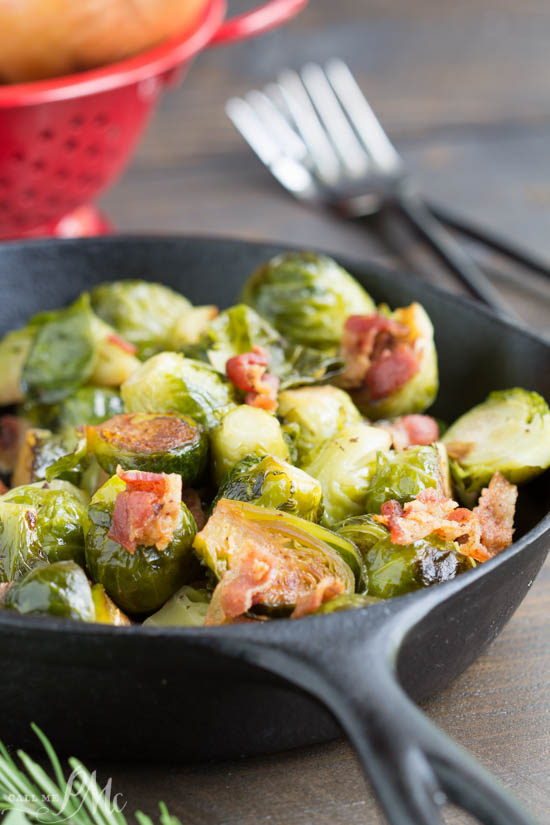 Kentucky Bourbon Braised Bacon Brussel Sprouts   