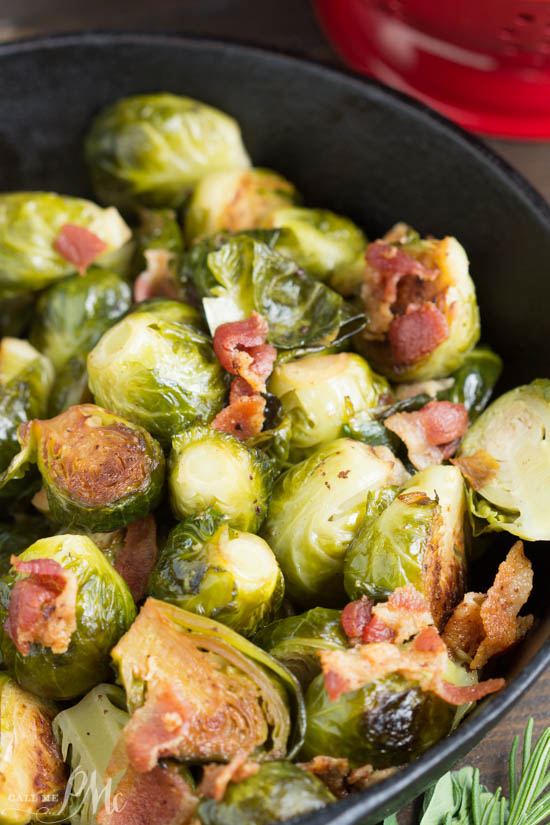 Kentucky Bourbon Braised Bacon Brussel Sprouts  