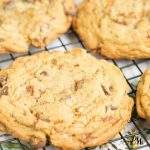 Loaded Butterfinger Chocolate Chip Toffee Cookies