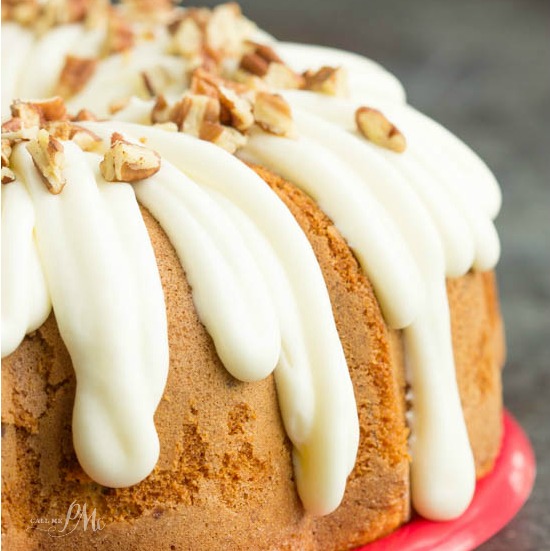 There's nothing like biting into a fresh-baked Pecan Banana Cake Mix Cake! Easy, simple, homemade goodness baked with pecans and topped with a delicious maple cream cheese frosting, and toasted pecans. This cake is perfect for any and every occasion!