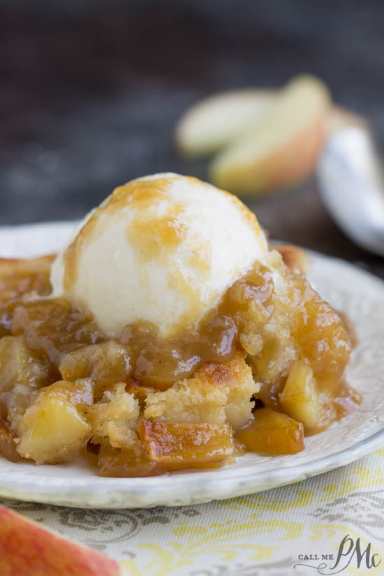Best Caramel Apple Cobbler is a sweet taste of fall baked into a dessert. This recipe is comfort food at it's best. Tart apples, sweet caramel, and warm cinnamon combined with a buttery crust is the quintessential recipe to make during the fall months. Best Caramel Apple Cobbler