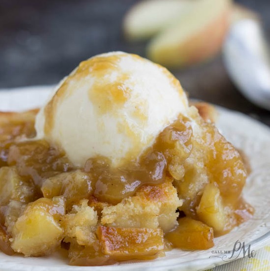 Best Caramel Apple Cobbler