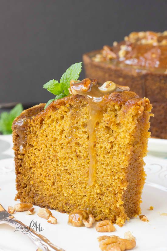 Praline Glazed Pumpkin Pound Cake Fantastic fall cake, this Praline Glazed Pumpkin Pound Cake recipe is always a hit! 