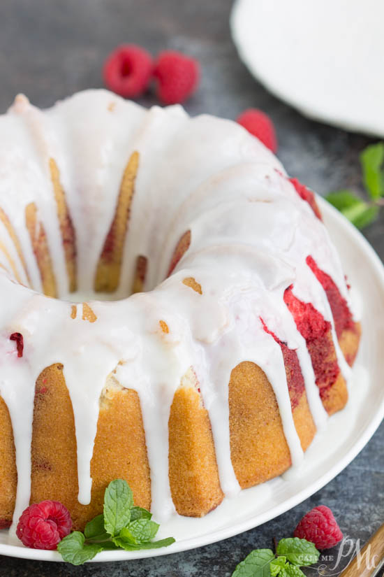 Vanilla Red Velvet Marbled Pound Cake 