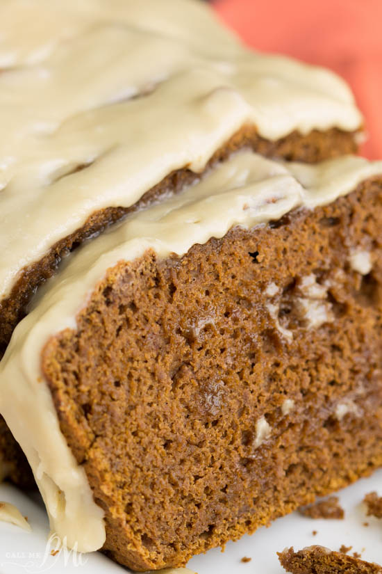 Chocolate Pumpkin Bread Recipe with Browned Butter Maple Glaze is moist, soft, and not overly sweet... except for the delectable Browned Butter Maple Glaze! Chocolate Pumpkin Bread