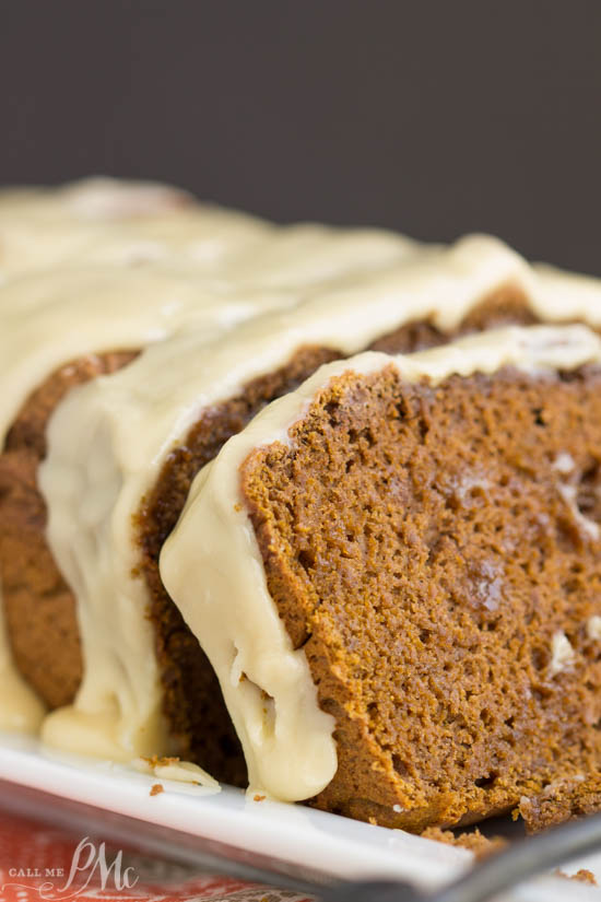 Chocolate Pumpkin Bread Recipe with Browned Butter Maple Glaze is moist, soft, and not overly sweet... except for the delectable Browned Butter Maple Glaze!